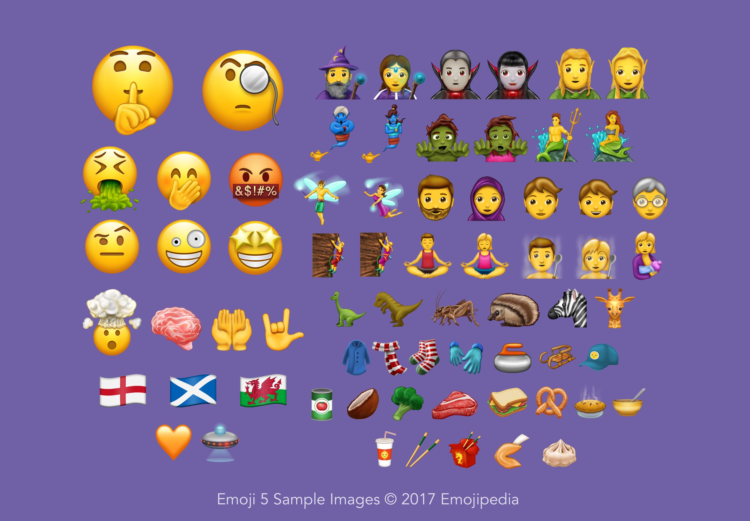 The new emoji characters in Emoji 10 - Unicode 10 adds new Colbert emoji and more