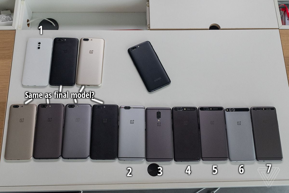 Which of these OnePlus 5 prototypes would you rather have made it to be the final product?