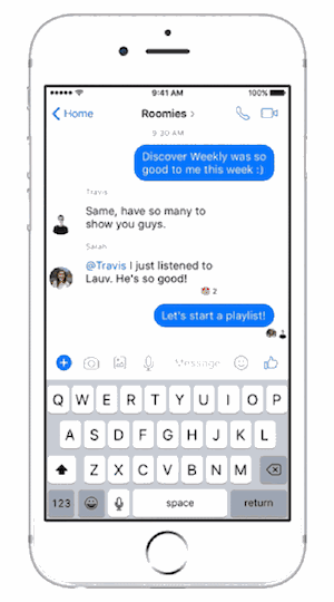 Spotify now lets you create Group Playlists in your Messenger app