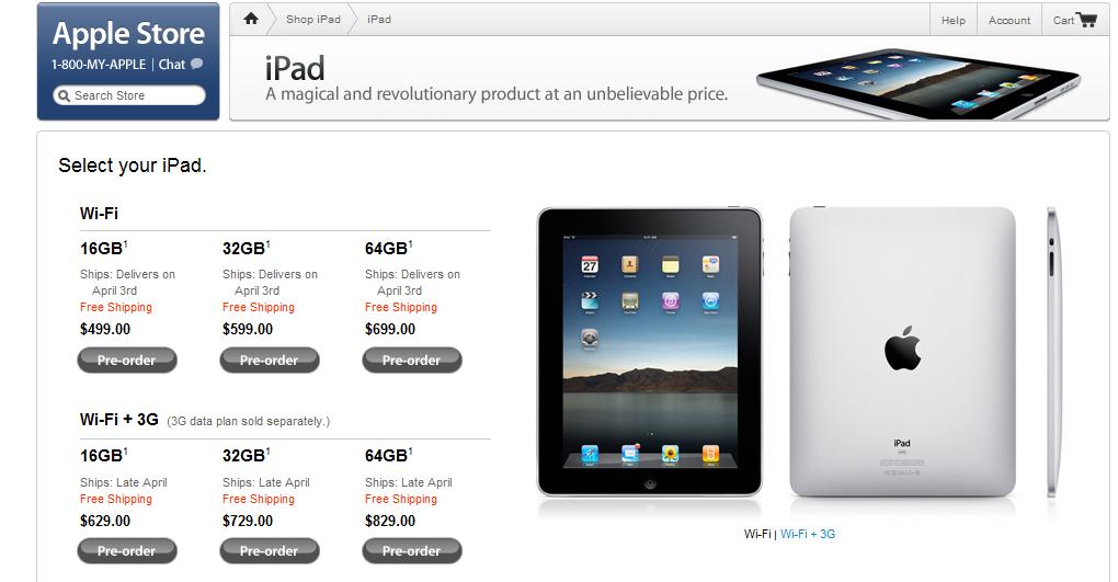 Apple pre-sells estimated 50,000 iPads in first 2 hours