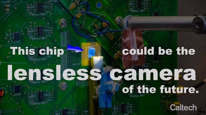 Researchers invented almost completely flat camera that captures images without lenses