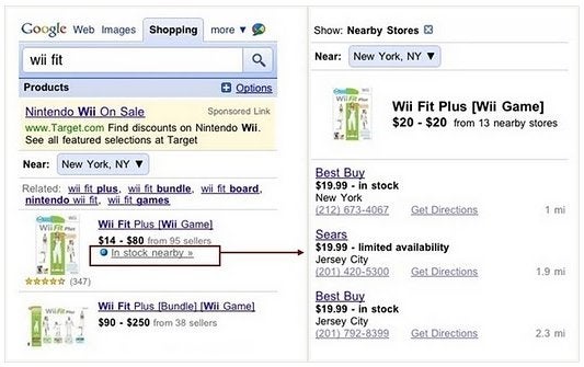 “In stock” marker added to Google&#039;s Product Search for mobile