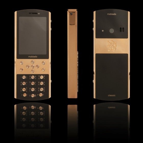 Mobiado Classic 712GCB luxury phone flaunts large sapphire crystal plates &amp; 24K gold