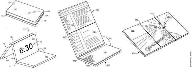 Qualcomm patents multi-fold display for mobile devices