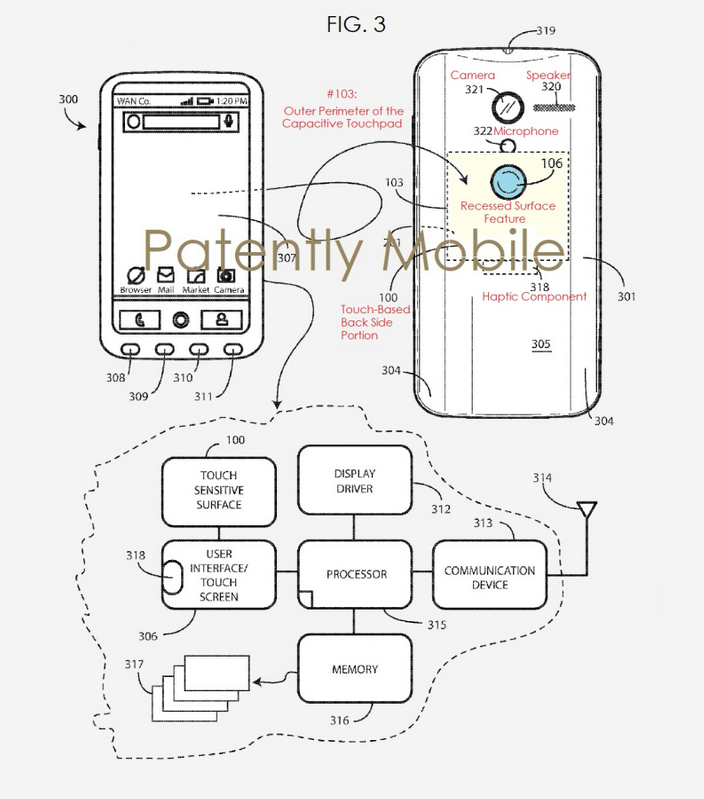 Google receives a patent for a rear-facing touchpad - Google patent could mean that future Pixel phones will sport a rear touchpad