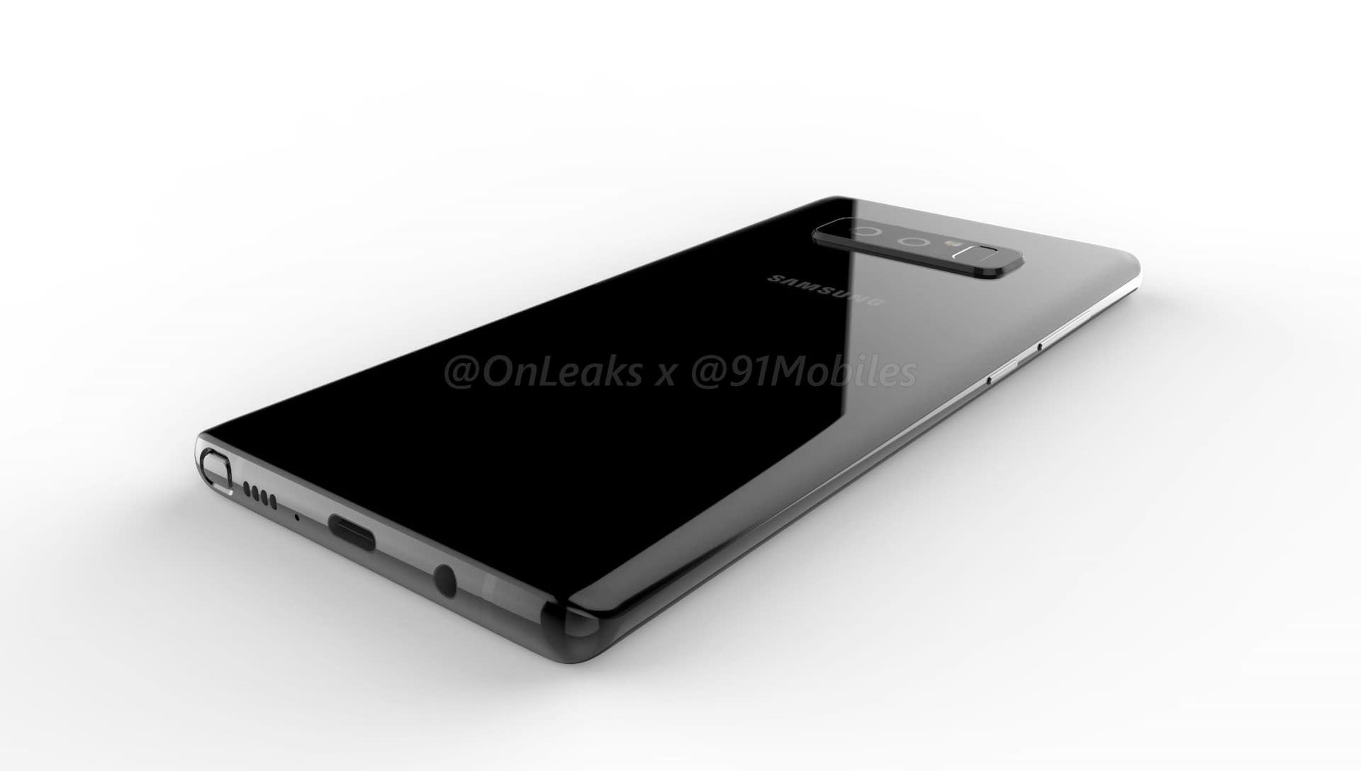 Samsung Galaxy Note 8 allegedly appears in renders