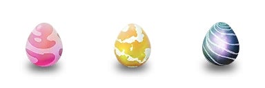 Normal, Rare, and Legendary raid eggs (left to right) - Pokemon GO: Pocket guide to raids