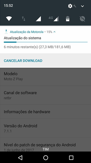 Moto Z Play in Brazil receives a soak test for an upcoming update - Moto Z Play gets soak test in Brazil for upcoming software update