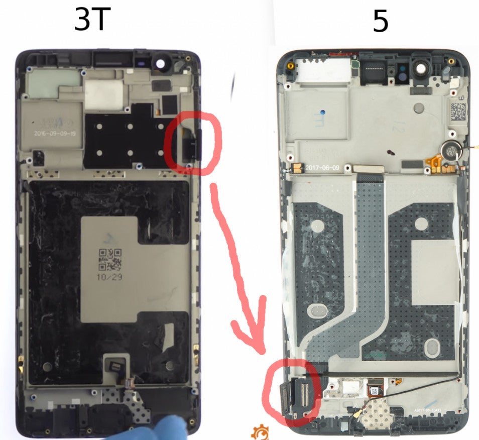 More evidence points to OnePlus 5 having its display mounted upside down