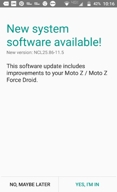 The Moto Z Droid and Moto Z Force Droid receive a software update - Moto Z Droid and Moto Z Force Droid both receive software update