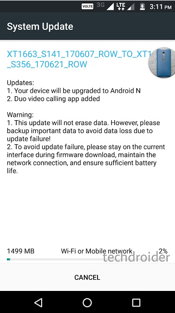 Update adds Android 7.0 and video chat app Duo to the Moto M - Android Nougat update comes to the Moto M