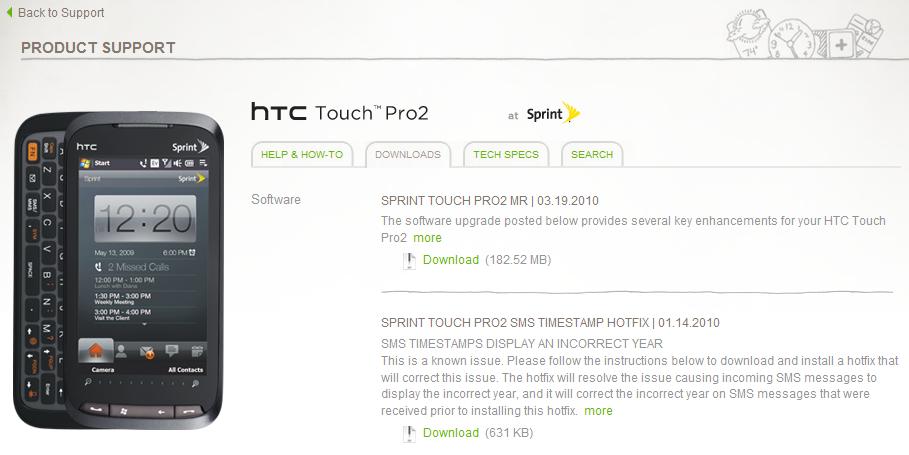 Sprint launches Windows Mobile 6.5 with Sense 2.5 for Touch Pro2