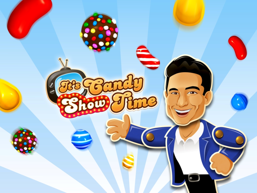 A candified Mario Lopez will host the in-game events that home viewers will participate in in order to win prizes - Viewers of Candy Crush live TV game show will have a chance to play along to win prizes