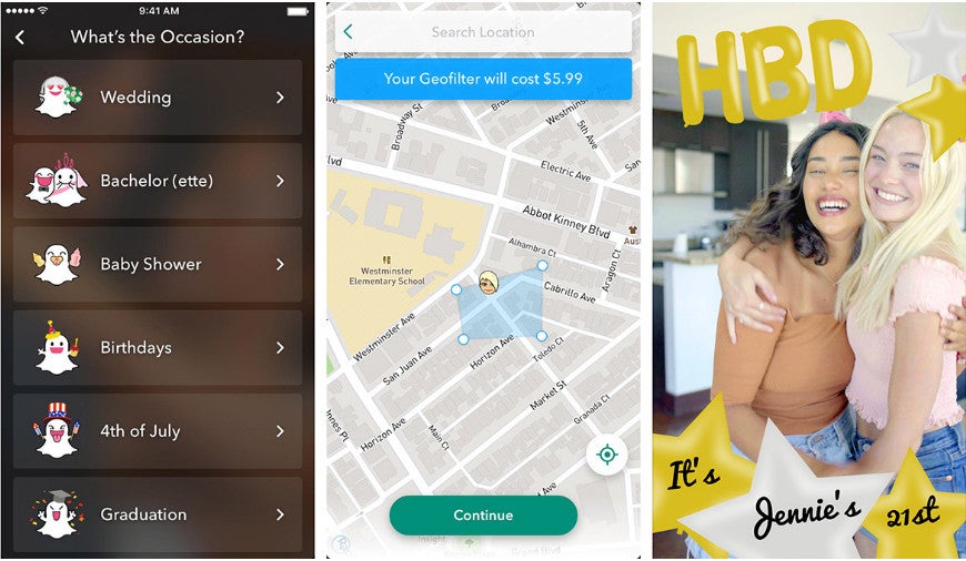 Custom geofilters - Snapchat update adds Voice Filters and a handful of other new features