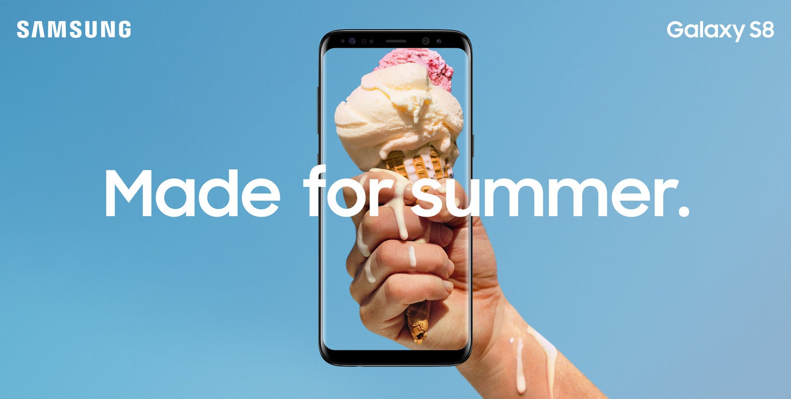 Samsung says the Galaxy S8 and S8+ are made for summer