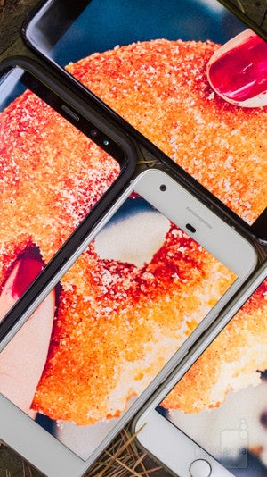 Display brightness and outdoor visibility comparison: Samsung Galaxy S8 vs iPhone 7 vs LG G6 vs Google Pixel vs Sony Xperia XZs