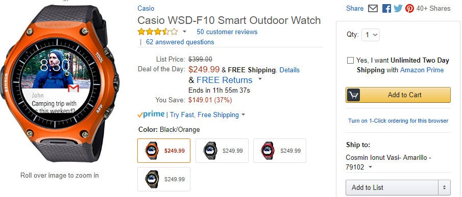 Smartwatch discount f10 amazon