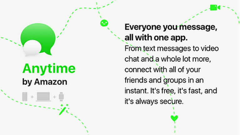 Is Amazon about to launch a messaging app called Anytime? - &quot;Anytime&quot; is Amazon&#039;s entry in the messaging app business?