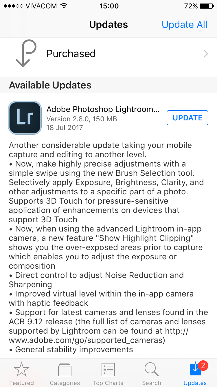 Adobe Lightroom scores a big functionality update on iOS