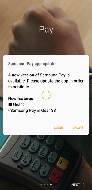 Using samsung pay hot sale on gear s3