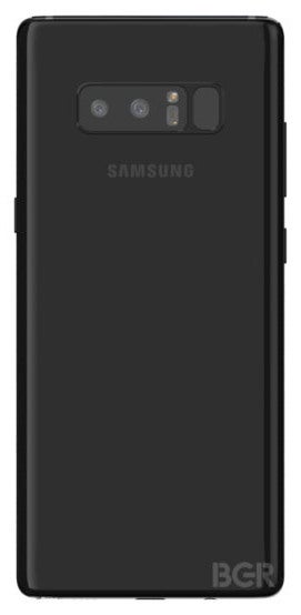Reaching that fingerprint scanner over there sure won't be easy! - Galaxy Note 8's latest render reveals a terrible fingerprint scanner position