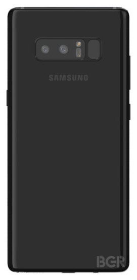 Reaching that fingerprint scanner over there sure won&#039;t be easy! - Galaxy Note 8&#039;s latest render reveals a terrible fingerprint scanner position