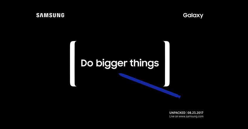 The official invitation for Samsung's Unpacked event for the Note 8 - Samsung Galaxy Note 8 rumor review: specs, features, and everything else we know so far