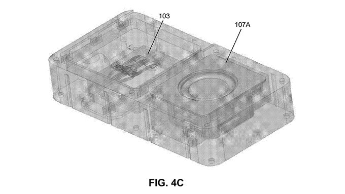 A picture from Facebook&#039;s patent application showing a device with removable speaker and processor - Facebook is secretly reviving Google&#039;s modular Project Ara