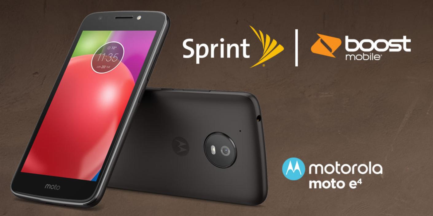 Motorola Moto E4 now available at Sprint and Boost Mobile