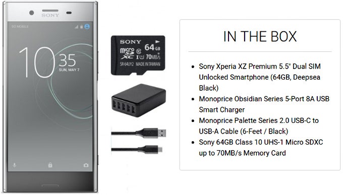 Xperia XZ Premium now comes with a memory card - PhoneArena