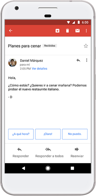 Smart Reply in Spanish is now available for Android and iOS - Smart Replies can now be sent in Spanish from your Android or iOS device