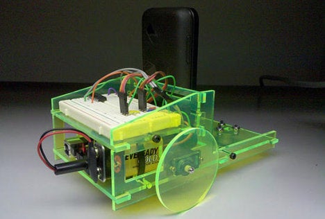 Android powered Truckbot gets upgraded to an acrylic body