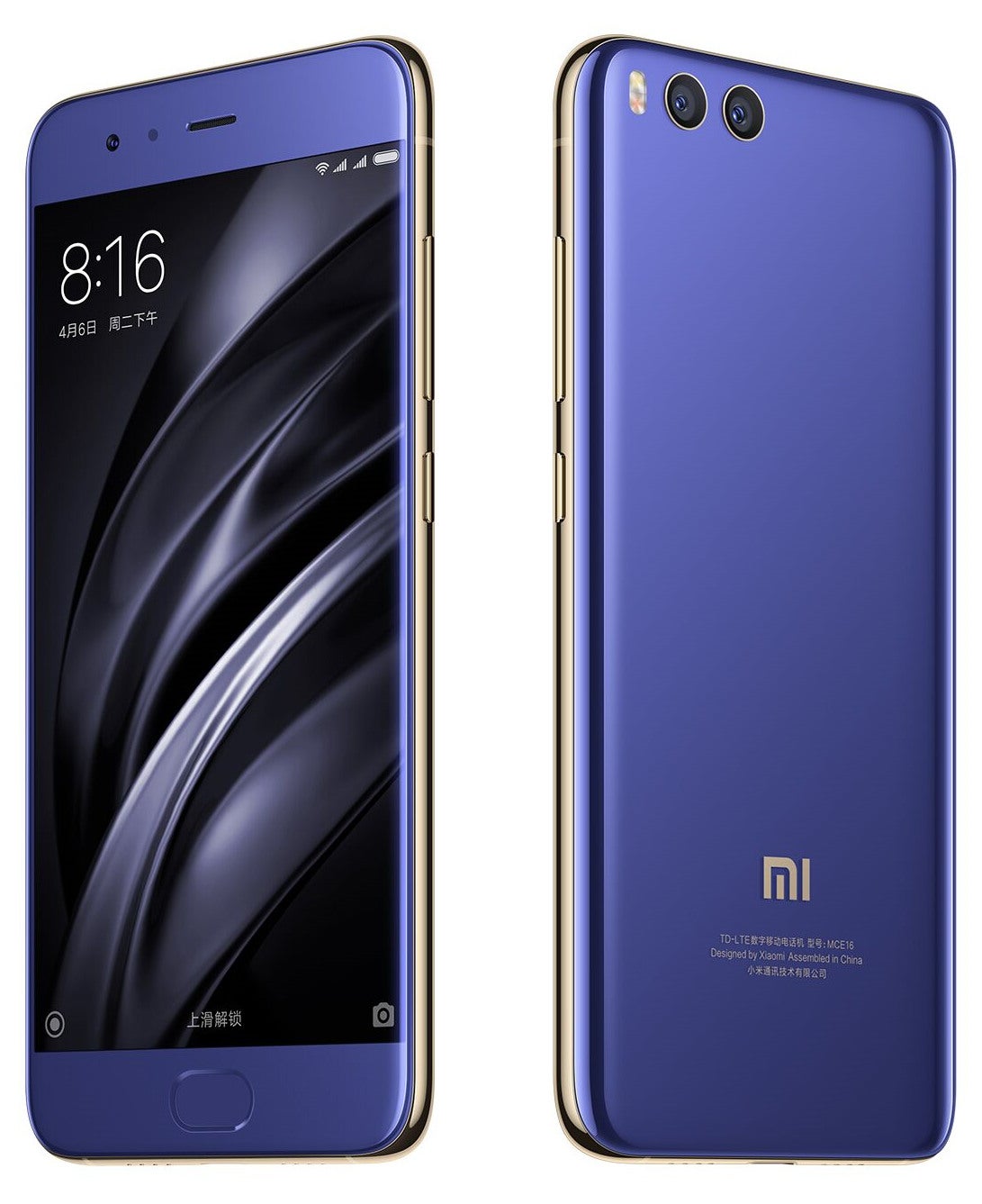 Xiaomi Mi 6 in a color scheme inspired by Samsung&#039;s Note 7 Coral Blue. - MIUI 9 update release date for supported Xiaomi Mi and Redmi phones