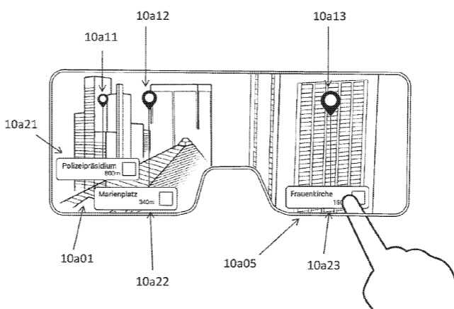 Apple seeks a patent on the use of AR on a mobile device - Patent application reveals a sketch of what Apple&#039;s AR glasses could look like