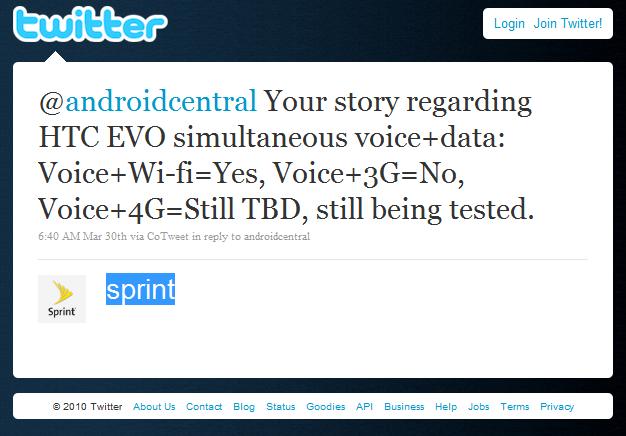 Never say never when it comes to the EVO 4G