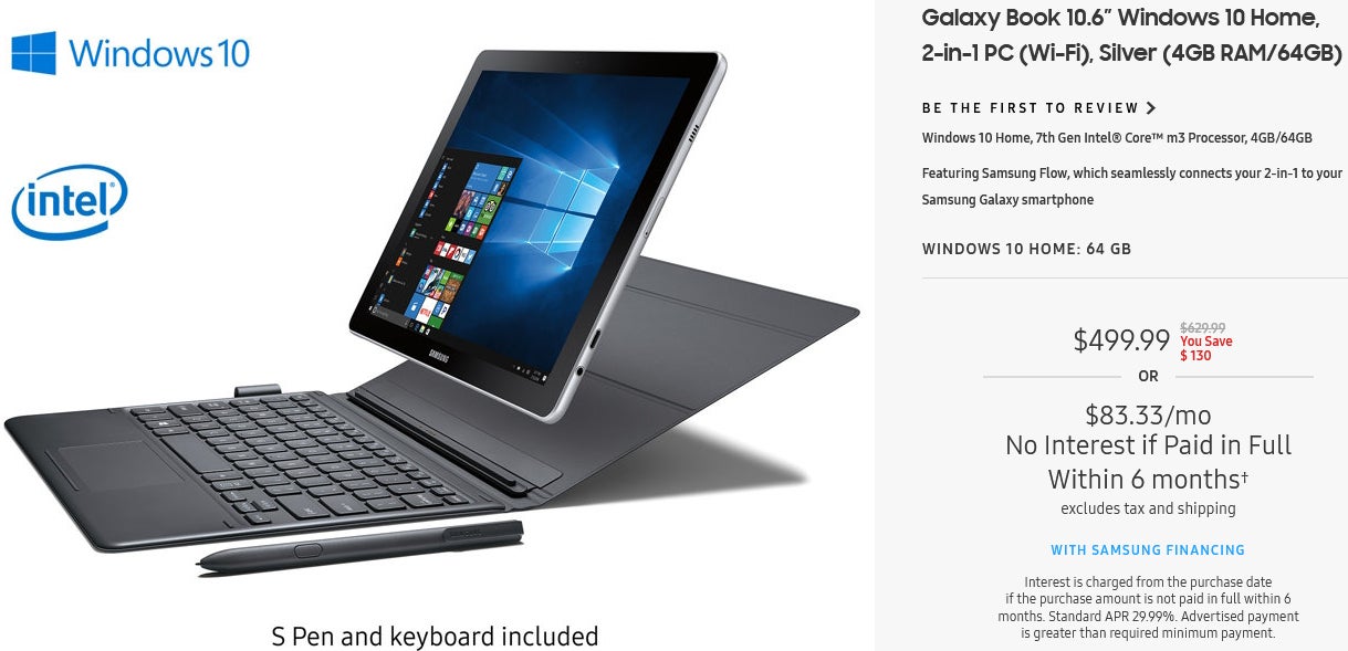 Deal: Get a Samsung Galaxy Book 10.6 for just $499