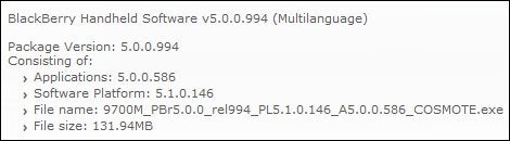 BlackBerry Bold 9700 officially gets OS 5.0.0.586