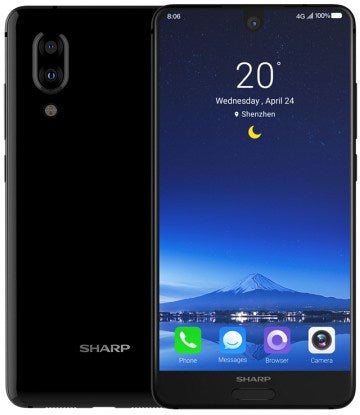 Tapered glass for the back - Sharp Aquos S2 is official with vertical dual camera and compact &#039;tri-bezel&#039; design