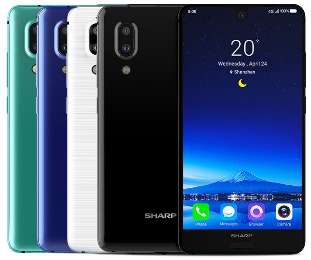 The new Sharp Aquos S2 eschews bezels from three sides - Sharp Aquos S2 is official with vertical dual camera and compact &#039;tri-bezel&#039; design