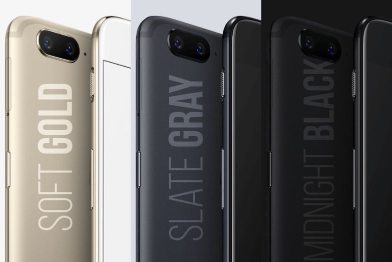 OnePlus 5 &quot;Soft Gold&quot; vs &quot;Midnight Black&quot; vs &quot;Slate Gray&quot; color comparison: which one is your favorite?