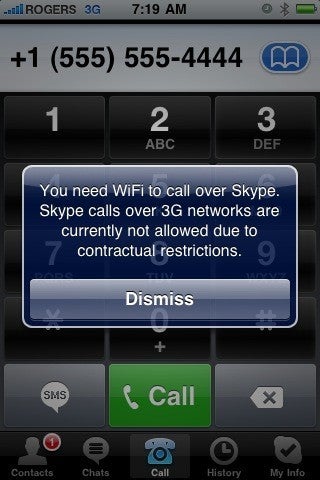 Skype for the iPhone gets updated again; still lacks VoIP through 3G