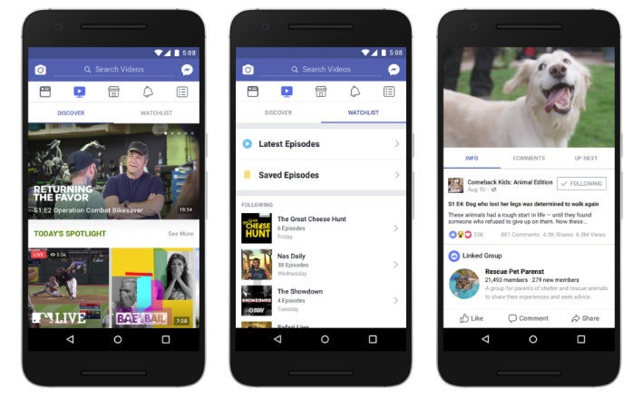 Facebook to launch new Watch platform for shows on mobile devices