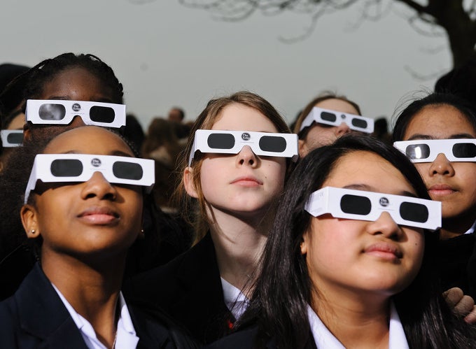 First order of business - get some certified solar shades for yourself, from the AAS list of approved vendors below - How to watch and take pictures of the solar eclipse with your phone camera