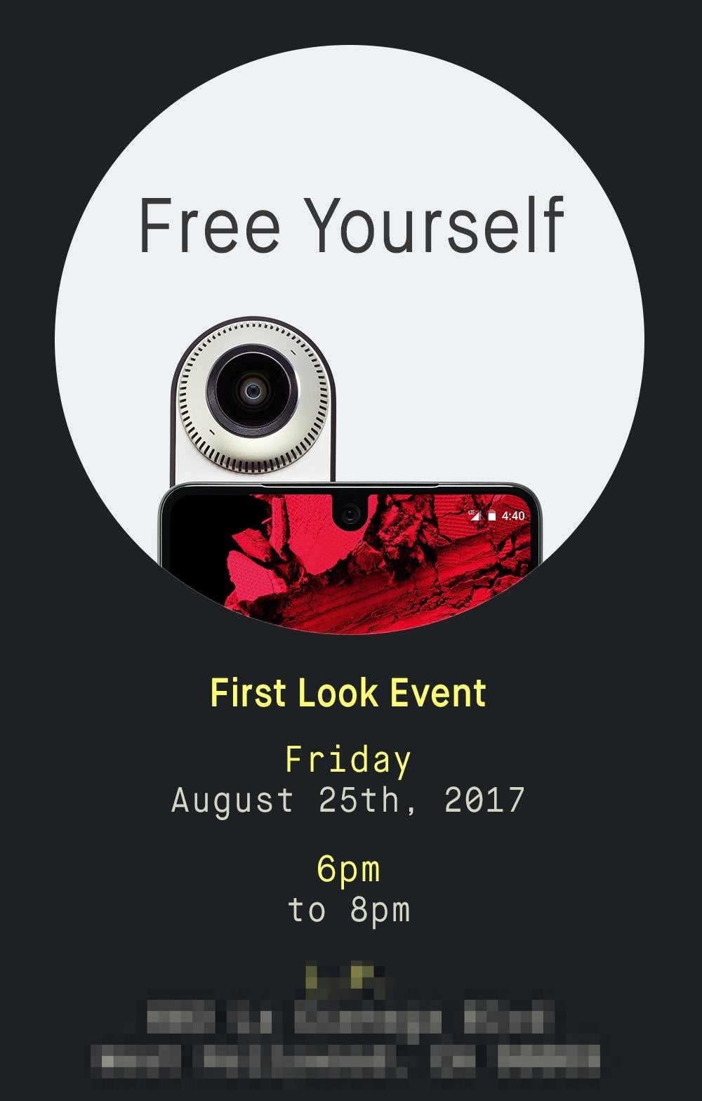 The Essential Phone will be showcased at a “First Look” event on August 25