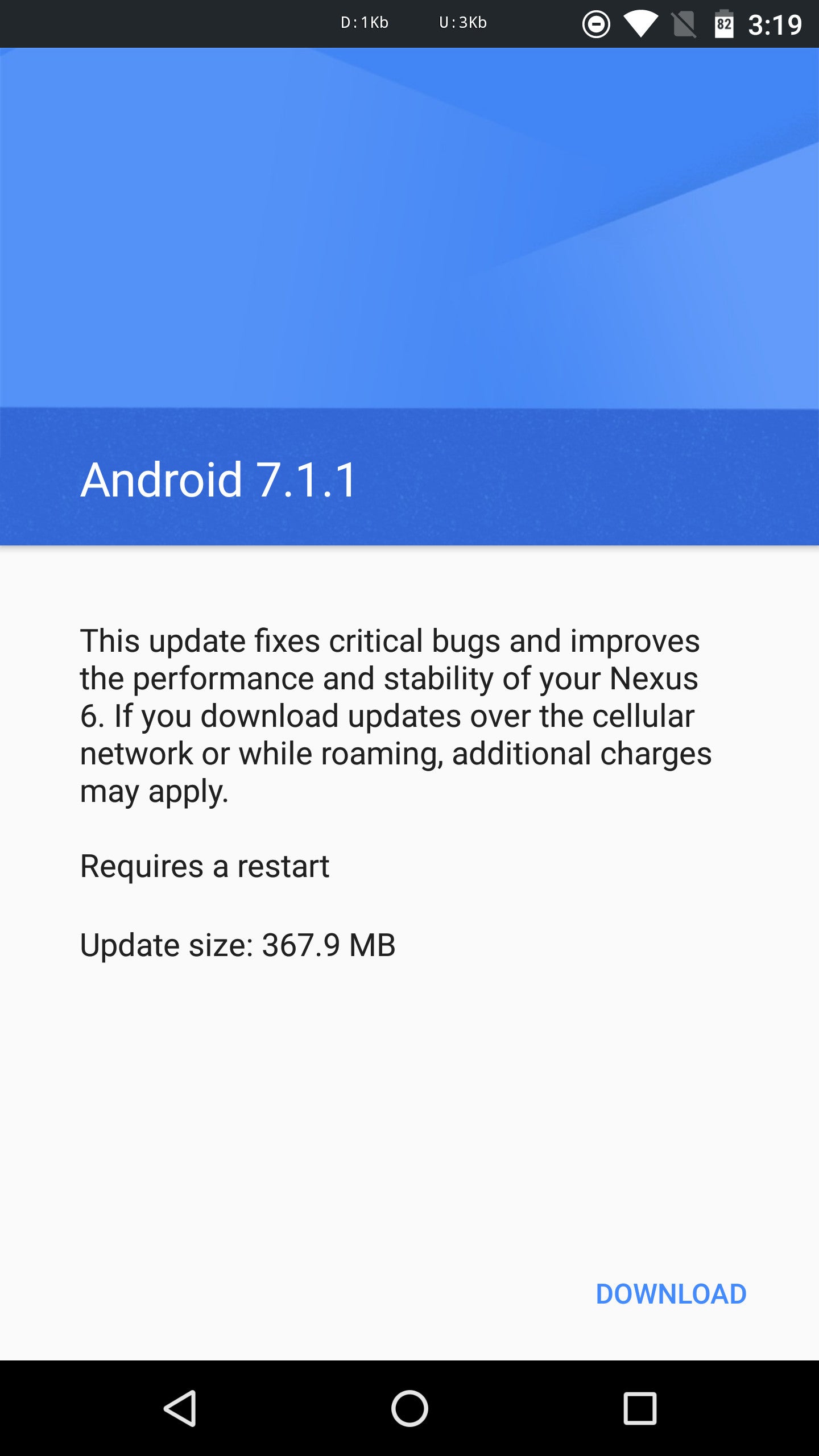 Nexus 6 is getting Android 7.1.1 Nougat update once again