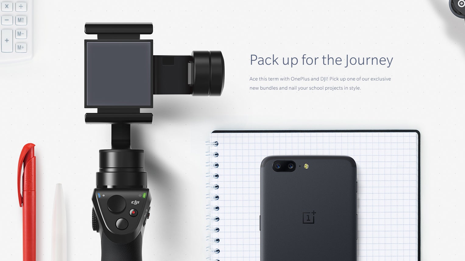 OnePlus 5 back to school promos - OnePlus back to school promo brings bundles with OnePlus 5, DJI drones and stabilizers