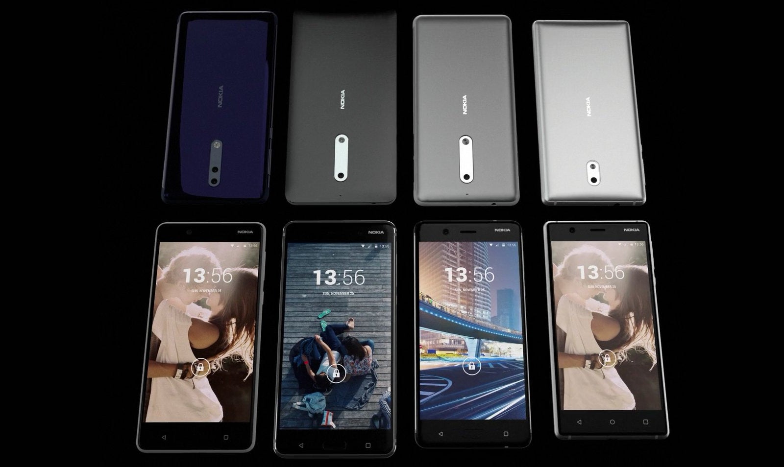 The new family of Nokia smartphones &amp;ndash; Nokia 8, 6, 5 and 3. - The Nokia 8 announcement is today. Here are the specs, features and images we have so far