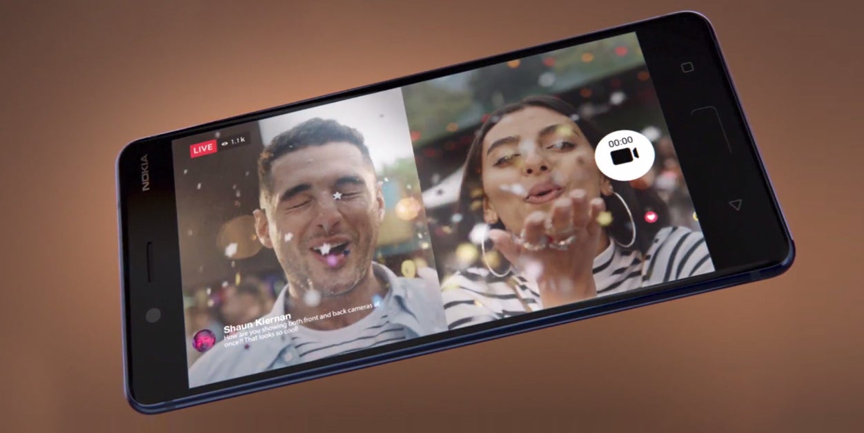 The live broadcast feature on the Nokia 8 - Nokia 8 specs review: more than meets the eye or just another flagship?