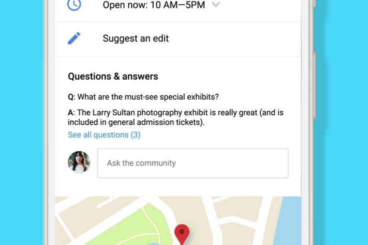 Q&amp;amp;A is rolling out right now to Google Maps for Android and mobile Search - Q&amp;A added to business listings on Google Maps for Android, and mobile Search