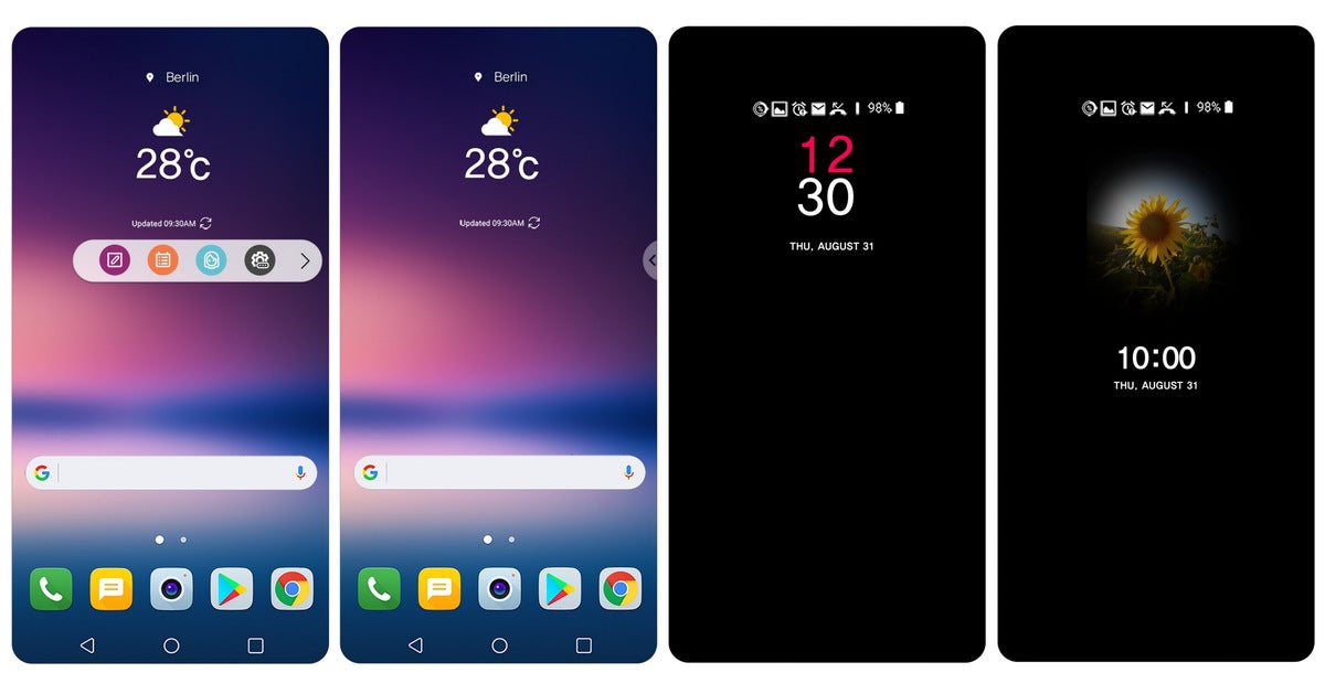 The floating bar and the always-on display on the LG V30 - LG V30 rumor review: design, specs, price, release date, and all we know so far